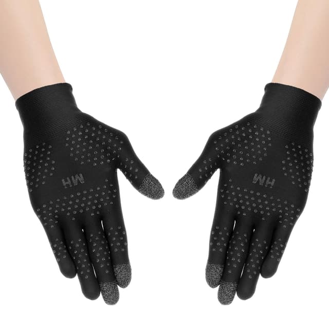 Ptwola Ultra-Thin Mobile Gaming Gloves Touchscreen Gaming Gloves Anti-Sweat Mobile Finger Sleeve Breathable with Thumb Finger Sleeves for High-Ranking Players Tablet Streamer Sweaty Hands