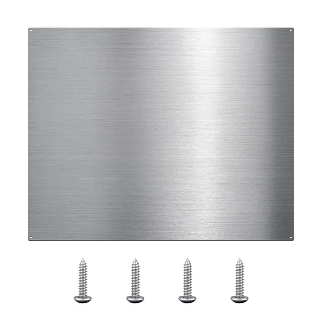 VENFAN 24" x 30" Stainless Steel Backsplash for Stove - Ultra Flat Metal Splatter Guard for Kitchen Wall, Stove Backsplash Panel with 4 Pre-Drilled Holes, Easy Install