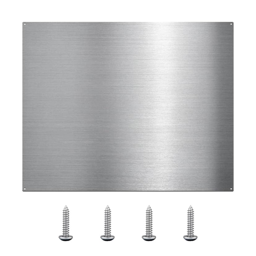VENFAN 24" x 30" Stainless Steel Backsplash for Stove - Ultra Flat Metal Splatter Guard for Kitchen Wall, Stove Backsplash Panel with 4 Pre-Drilled Holes, Easy Install