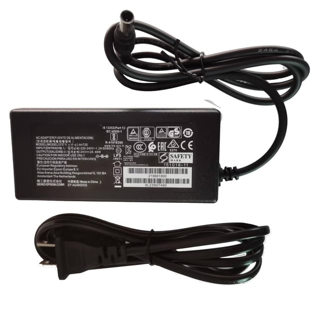 24V 2A AC DC GS50 Adapter for Epson Workforce ES-400 ES-500W ES-500WR DS-780N DS-530 J381A DS-770 B11B248301 B11B227201, Epson V500 V600 V700 3170 J221A J221 J252A J252 B11B178011 DS530 GT-2500