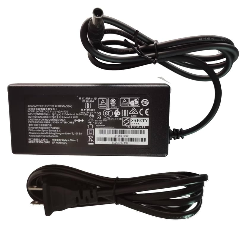 24V 2A AC DC GS50 Adapter for Epson Workforce ES-400 ES-500W ES-500WR DS-780N DS-530 J381A DS-770 B11B248301 B11B227201, Epson V500 V600 V700 3170 J221A J221 J252A J252 B11B178011 DS530 GT-2500