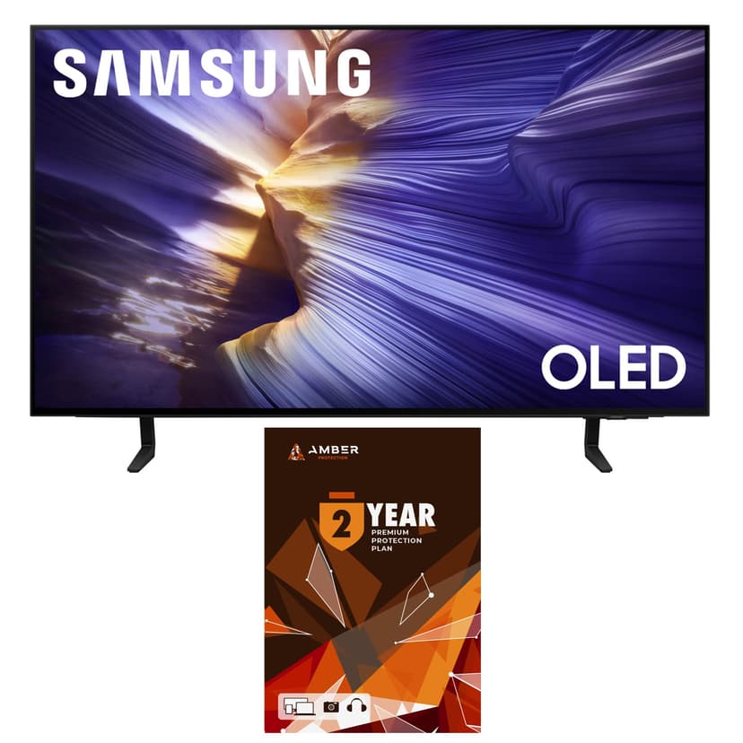 Samsung QN42S90FAEXZA 42 Inch 4K OLED Smart TV (2025) with Dolby Atmos and 2 Year Amber Protection Plan