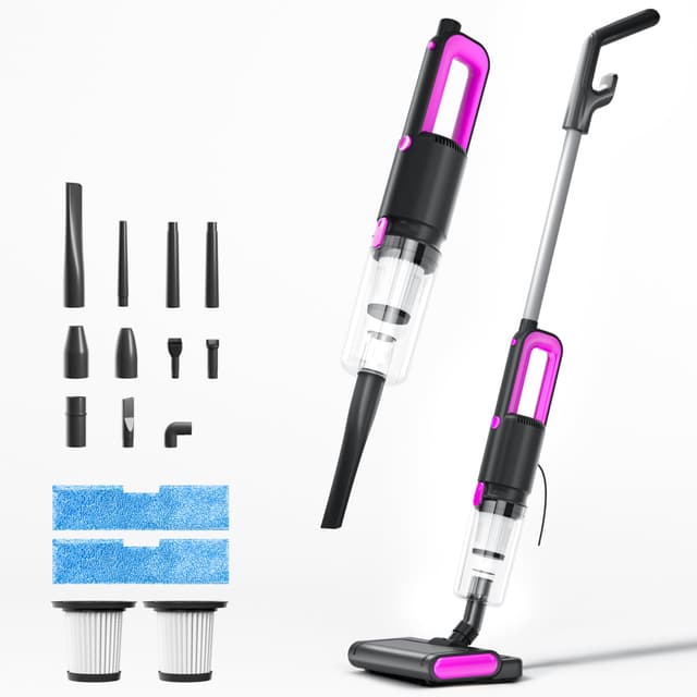 cjdropshipping Vertical Vacuum Cleaner (Black Rose Red)