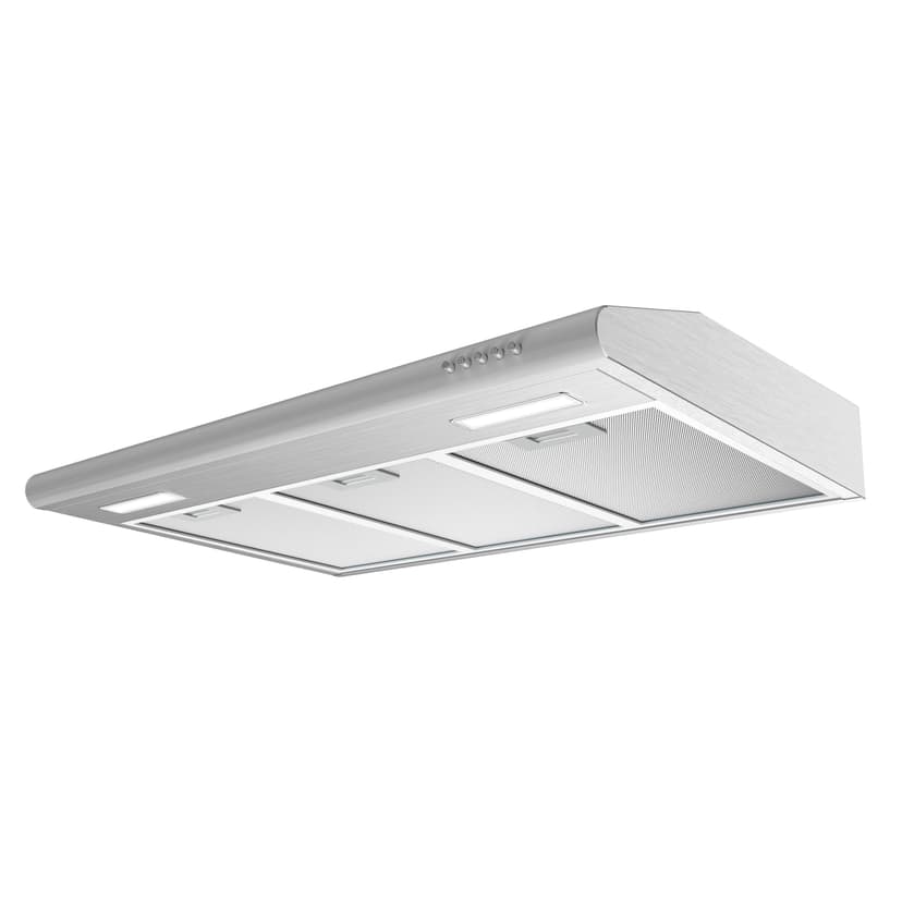 Under Cabinet Range Hood 30 inch Vent Hood for Kitchen with 3 Speed Exhaust Fan, Ducted and Ductless Convertible, Stainless Steel