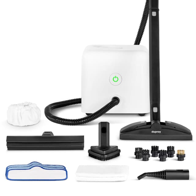 Dupray Neat Steam Cleaner with 17-Piece Kit – Powerful, chemical-free cleaning for floors, cars, tiles, upholstery, kitchen appliances, grout, and more. *Kills 99.9% of Bacteria & Viruses