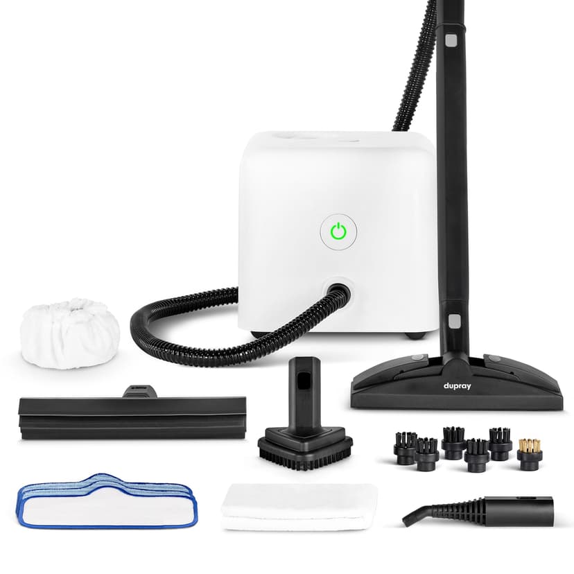 Dupray Neat Steam Cleaner with 17-Piece Kit – Powerful, chemical-free cleaning for floors, cars, tiles, upholstery, kitchen appliances, grout, and more. *Kills 99.9% of Bacteria & Viruses