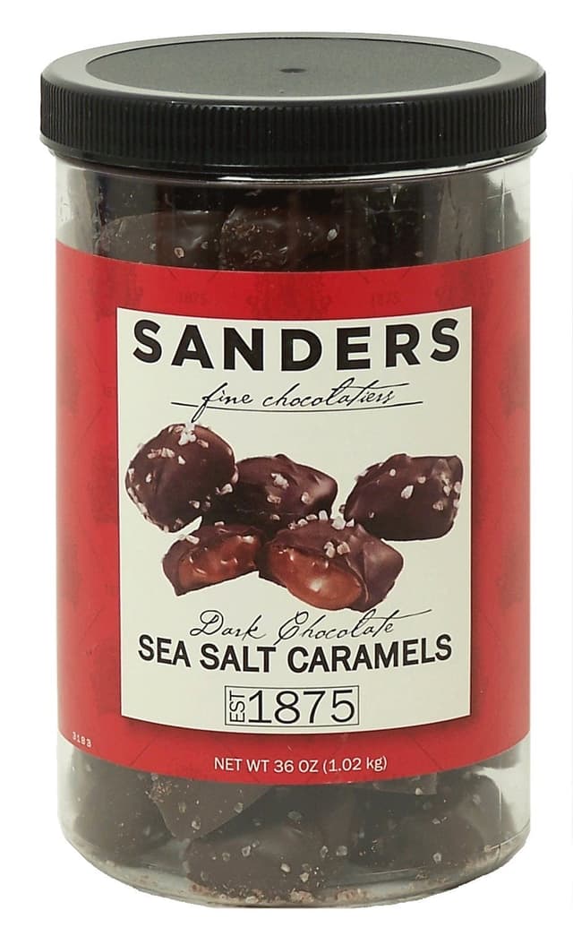 Sanders Dark Chocolate Sea Salt Caramels - 36 ounces (2.25 pounds)