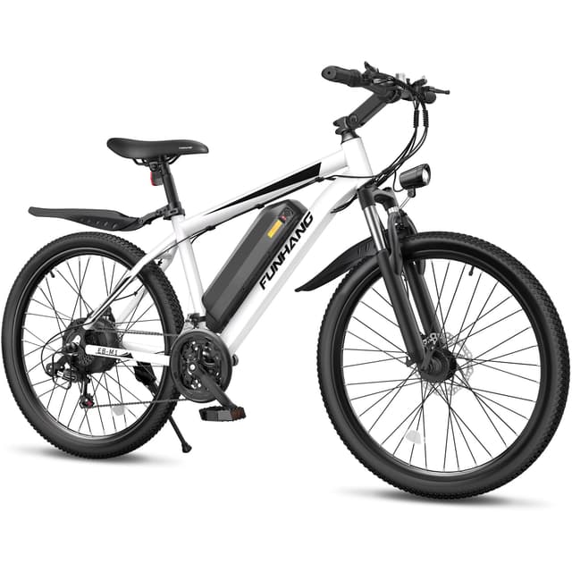 Funhang Electric Bike for Adults, 1000W Peak Ebike, 50Miles 21.7MPH Electric Mountain Bike, 26" Adult Electric Bicycle with 48V Removable Battery, Adjustable Stem, Fenders, 21 Speed, UL 2849 Certified