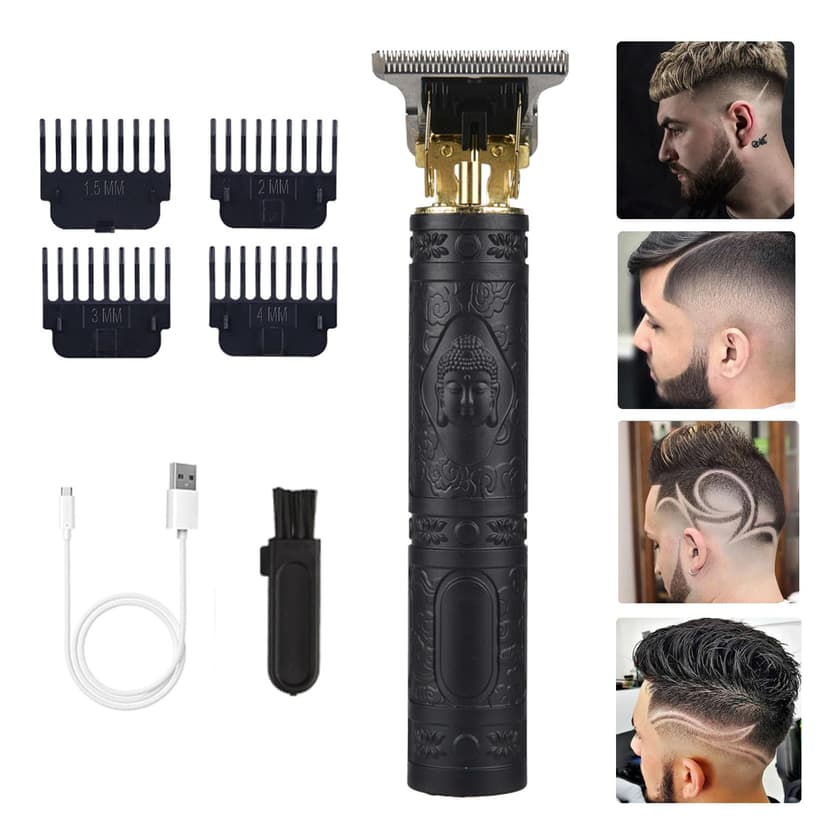 soieho Hair Clippers for Men, Professional Hair Trimmer Cordless Zero Gapped T-Blade Trimmer Rechargeable Beard Trimmer, Mens Gifts Hair Grooming Set for Hair Cutting