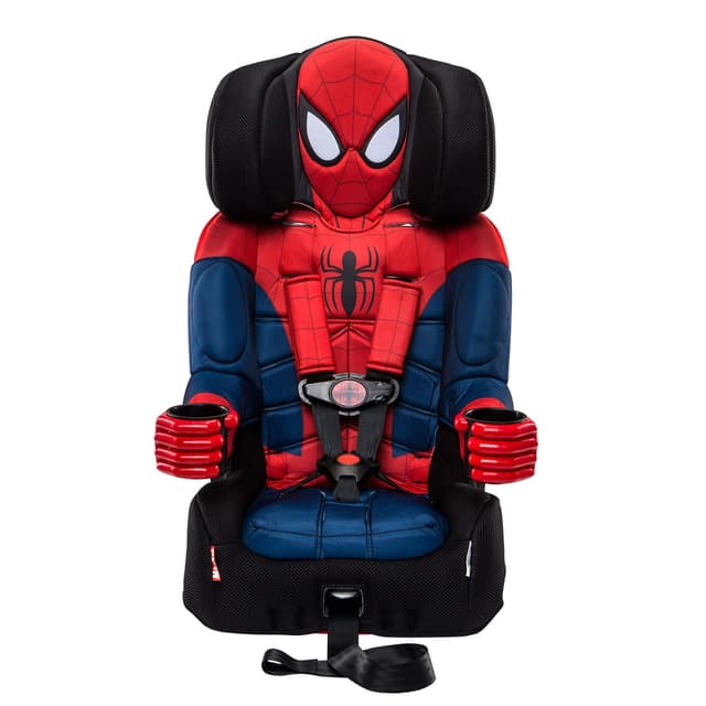 KidsEmbrace 2-in-1 Car Seat | Forward-Facing Harness (26.5–65 lbs) & Booster Mode (40–100 lbs) | Latch | Premium Fit with Multi-Position Headrest, Harness & Recline - Marvel Spider-Man
