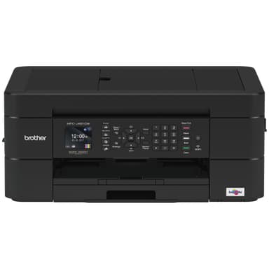 Brother Wireless All-in-One Inkjet Printer, MFC-J491DW, Multi-function Color Printer, Duplex Printing, Mobile Printing,Amazon Dash Replenishment Enabled, Black, 8.5 (MFCJ491DW)