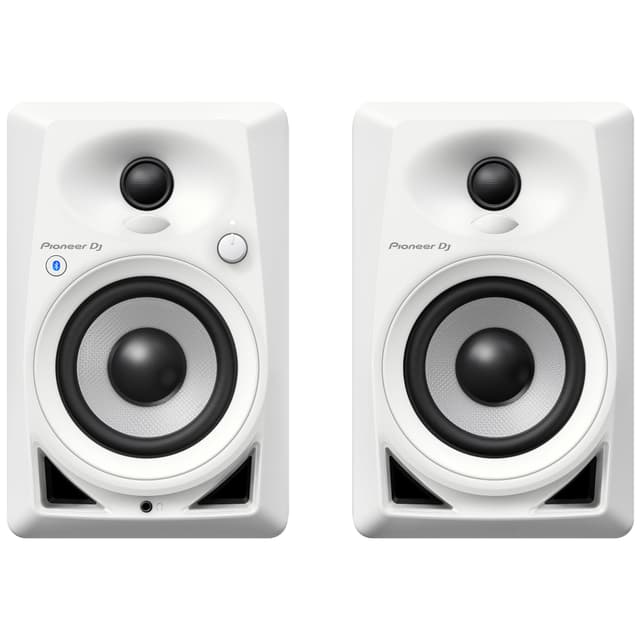 Pioneer DJ DM-40BT Desktop Monitor System with Bluetooth Functionality, 4-Inch (Pair, White)