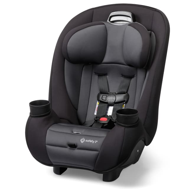 Safety 1st Ellaris 3-in-1 Convertible Car Seat, Slim Fit Design, Rear & Forward-Facing, 5-Position Headrest, 3-Across Fit, Travel-Friendly with Machine-Washable Seat Pad, Smokey Haze