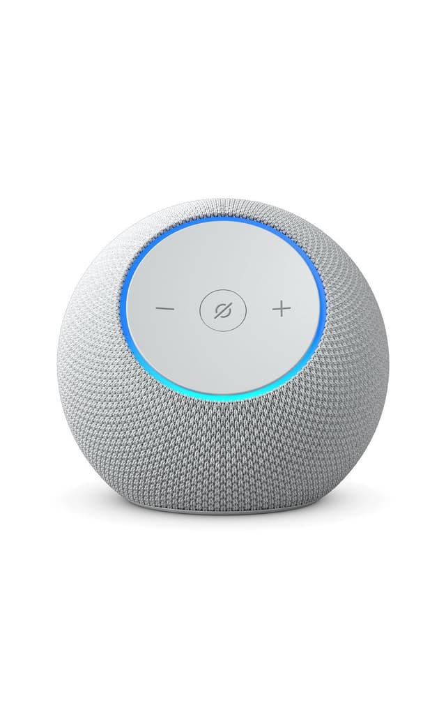 Amazon Echo Dot Max (newest model), Alexa speaker with room-filling sound and nearly 3x bass, Great for living rooms and medium-sized spaces, Designed for Alexa+, Glacier White