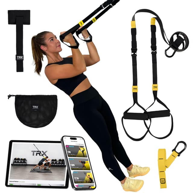 TRX GO Suspension Trainer, At Home, Portable Gym Workout, For Strength Training, Full Body Exercise Equipment