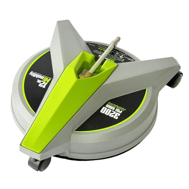 Hiclean 12" Electric Pressure Washer Surface Cleaner with Wheels 3200 PSI Max, Surface Cleaner for Power Washer Attachment for Concrete, Patio, Sidewalk, and Driveways