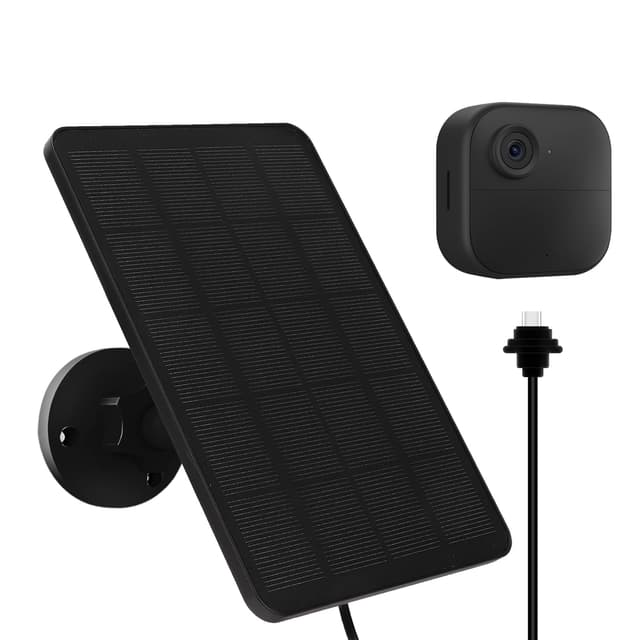 4W Solar Panel for Blink Outdoor 4 (4th Gen) Camera, Solar Panel with USB-C Port, Rubber Plug, IP65 Waterproof, 13.12ft Cable