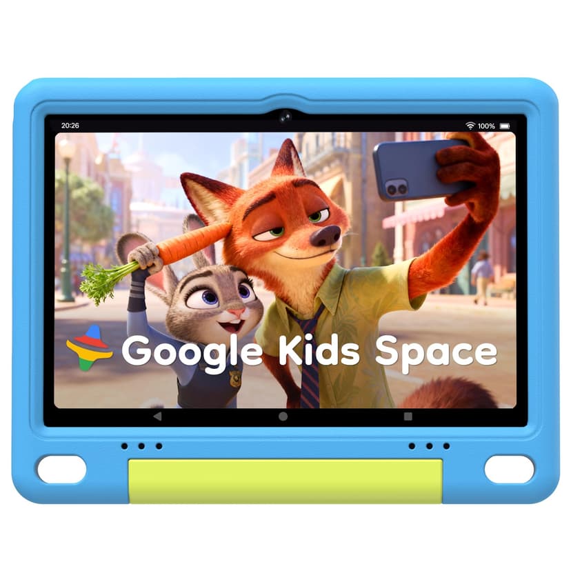 SHARECLOUD 10 inch Kids Tablet, Android Tablet for Kids, 24GB RAM 64GB ROM, 1TB Expandable, with EVA Case, Parental Control, 6600mAh Battery, Dual Camera, BT5.4, WiFi 6, Gift (Blue)