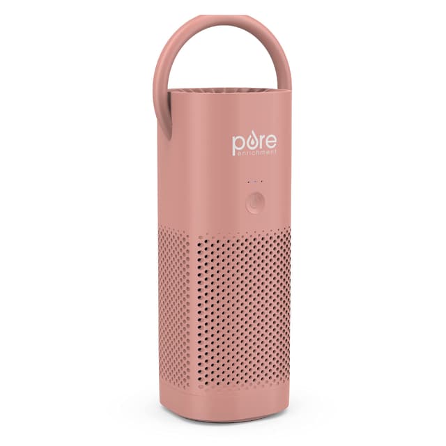 Pure Enrichment PureZone Mini Portable Air Purifier - Cordless True HEPA Filter Cleans Air & Eliminates 99.97% of Dust, Odors, & Allergens Close to You - Cars, School, & Office (Blush)