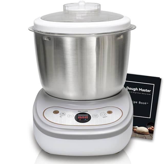 Dough Maker with Ferment Function 7.4Qt Large Capacity Dough Mixer,Commercial&Household Bread Mixer for Pizza, Noodles, Bread,Sourdough Kneading Machine with Stainless Steel Bowl, Face-up Touch Panel