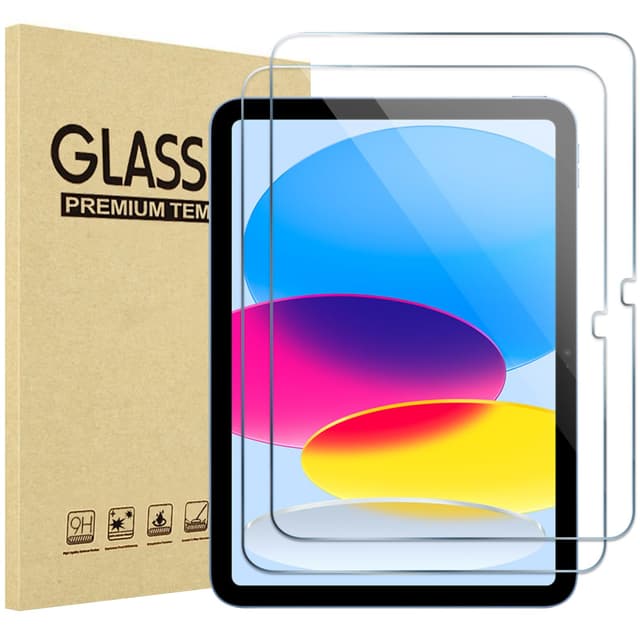ProCase 2 Pcs Screen Protector for iPad A16 2025 11th Generation 11 Inch/iPad 10th 2022 10.9 Inch, Tempered Glass Film Guard -Clear