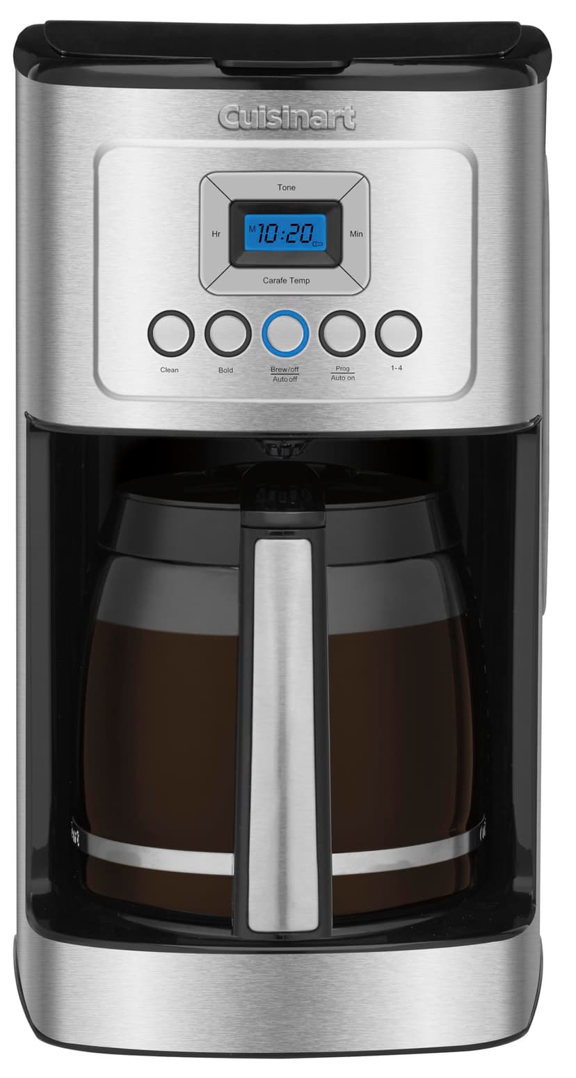Cuisinart 14-Cup Coffee Maker, Programmable PerfecTemp Glass Carafe Coffee Machine with 1-4 Cup Setting, Brew Strength Control and Pause, Stainless Steel, DCC-3200NAS