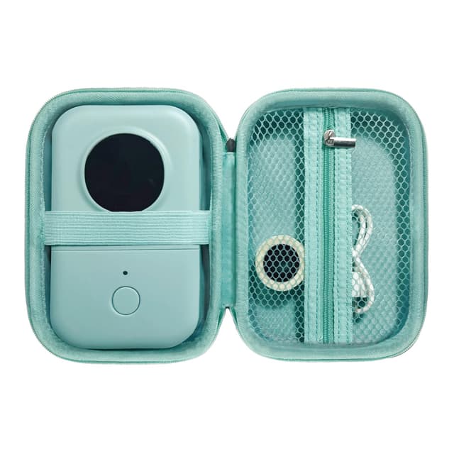 Case Compatible with Phomemo D30, Phomemo D35, NIIMBOT D11, SUPVAN E10 Label Maker, Portable & Durable Storage for D30 Printer Green Case