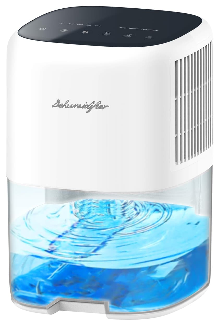 Small Dehumidifier for Home 44OZ Quiet with Auto Off & Defrost 5 Timers 3 modes 10 Color Lights 3 Brightness 260 Sq.ft Portable Dehumidifiers for Basement Bedroom Bathroom RV Closet