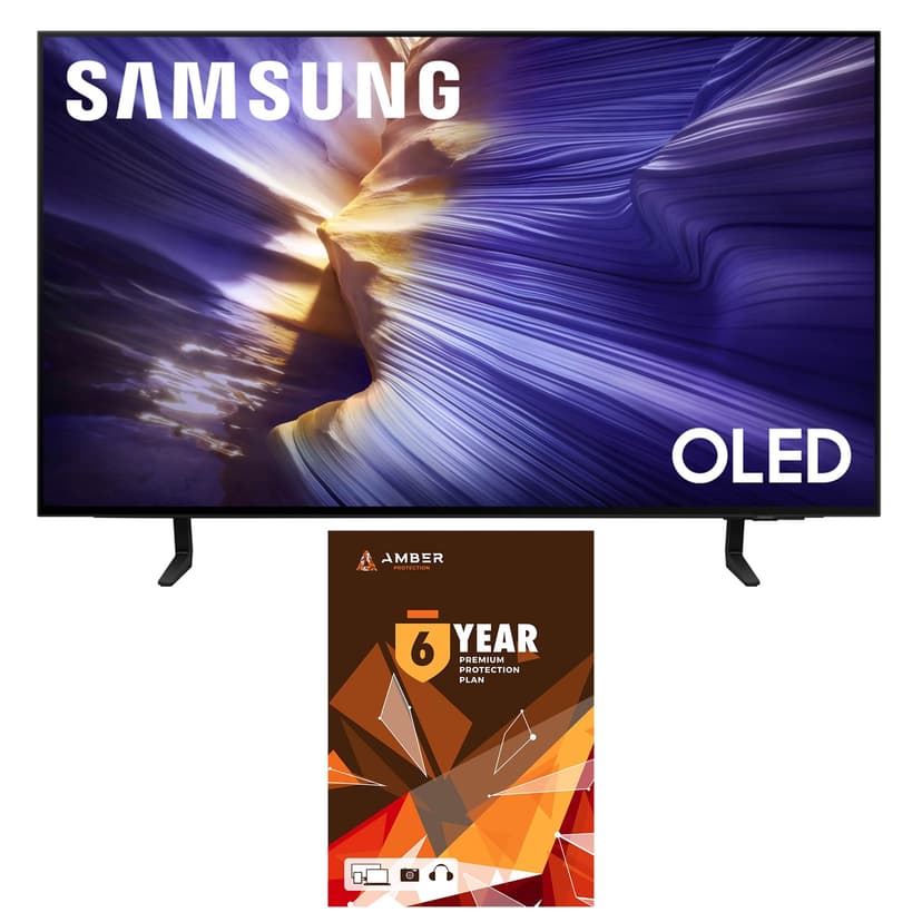 Samsung QN42S90FAEXZA 42 Inch 4K OLED Smart TV (2025) with Dolby Atmos and 6 Year Amber Protection Plan