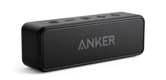 Anker Soundcore 2 Portable Bluetooth Speaker with Stereo Sound, Bluetooth 5, Bassup, IPX7 Waterproof, 24-Hour Playtime, Wireless, Speaker for Home, Outdoors, Travel