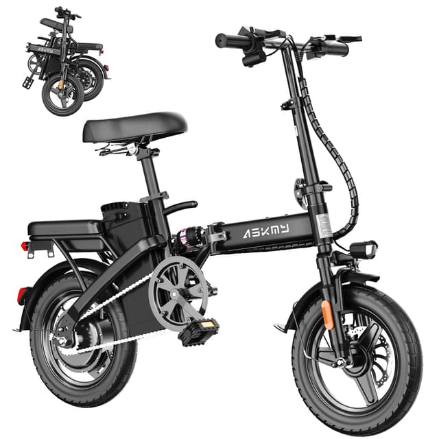 RPINT Foldable Electric Bike for Adults and Teens with 750W Peak Motor, 14" Folding Mini Ebike with 48V Removable Battery, Commuter E-Bike with 20MPH and 30-35 Miles PAS Range, City Electric Bicycle