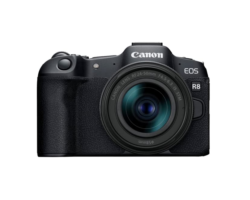 Canon EOS R8 Mirrorless Camera with RF 24-50mm f/4.5-6.3 is STM Lens