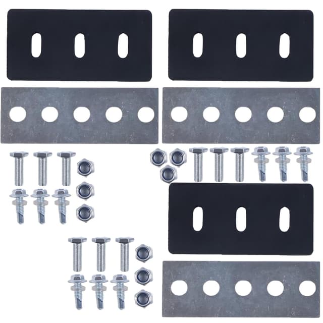YOIASUGH 1/4 Inch Snow Blower Impeller Modification Rubber Kits,1/4 Inch 3-Blade Universal - Includes Installation Hardware, for Modifies 2-Stage Machine,Durable & Reusable in Harsh Environments