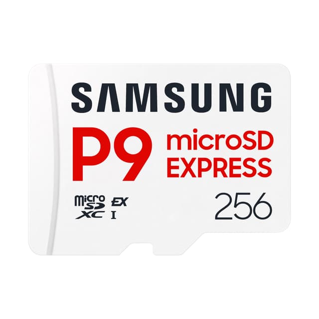 Samsung P9 Express microSD Express Card, 256GB microSDXC Memory Card, Up to 800 MB/s, for Nintendo-Switch ™ 2, (MB MK256T/AM)