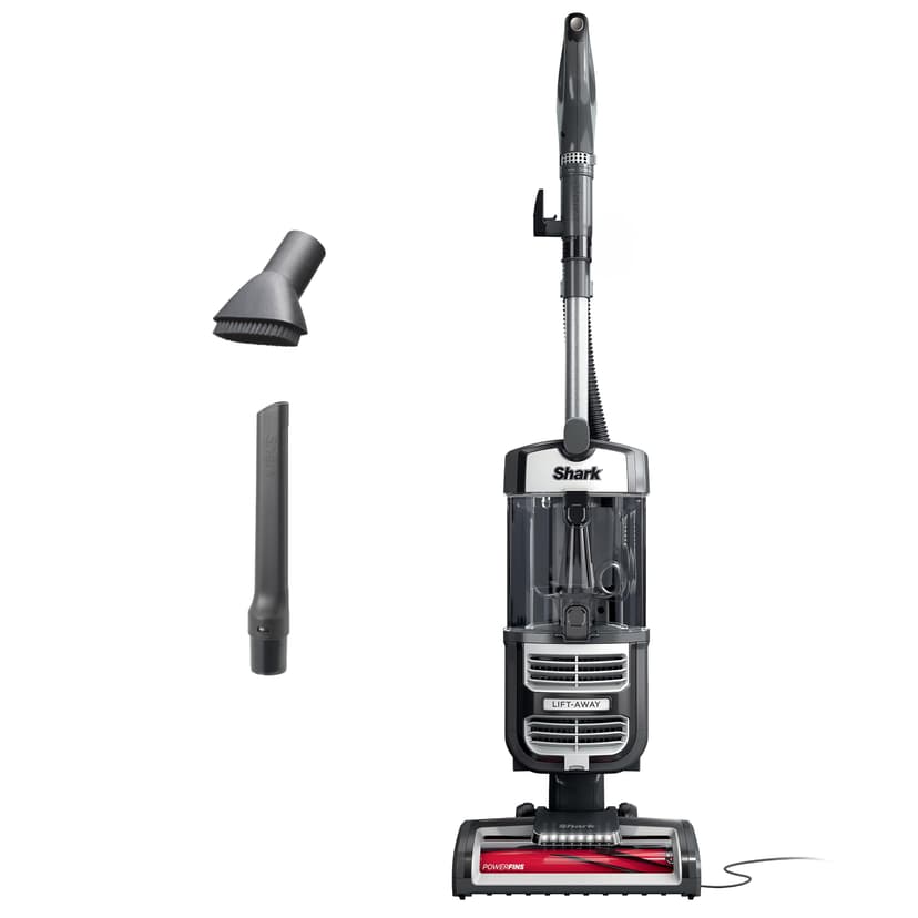 SHARK UV730 Navigator Lift-Away Upright Vacuum, PowerFins HairPro Self-Cleaning Brushroll, HEPA Filter with Anti-Allergen Technology, LED Headlights, Swivel Steering, Gray