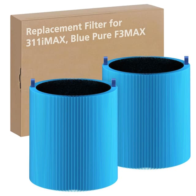 2 Pack 311i Max Replacement Filter Compatible with Blue Pure 311i Max Air Purifier,Ture HEPA Filter Compare to Blue Pure F3-MAX, Bl-ue