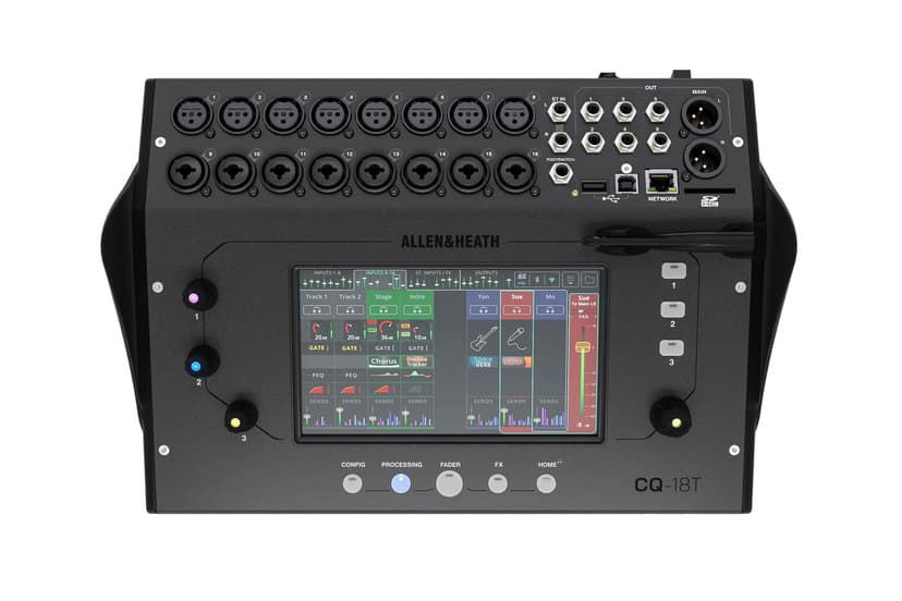 Allen & Heath CQ-18T Digital Mixer with 7" Touchscreen WiFi and Bluetooth Connectivity