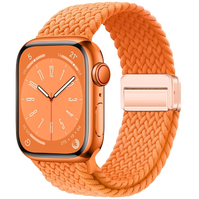 Qimela Sport Loop Compatible with Apple Watch Band 38mm 40mm 41mm 42mm 44mm 45mm 46mm 49mm for Women Men,Magnetic Strap Stretchy Braided Wristband for iWatch Series 11 10 9 8 7 6 5 4 SE Ultra 3 2 1