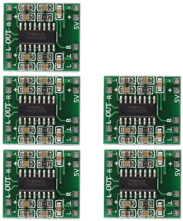 HiLetgo 5pcs PAM8403 2X 3W Mini Digital Power Amplifier Board AMP Class D 2.5-5V Input
