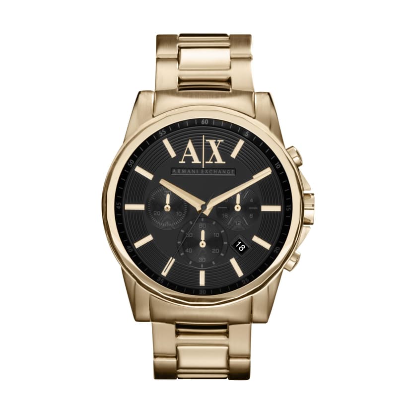 Armani Exchange A|X Chronograph Gold-Tone Stainless Steel Watch for Men