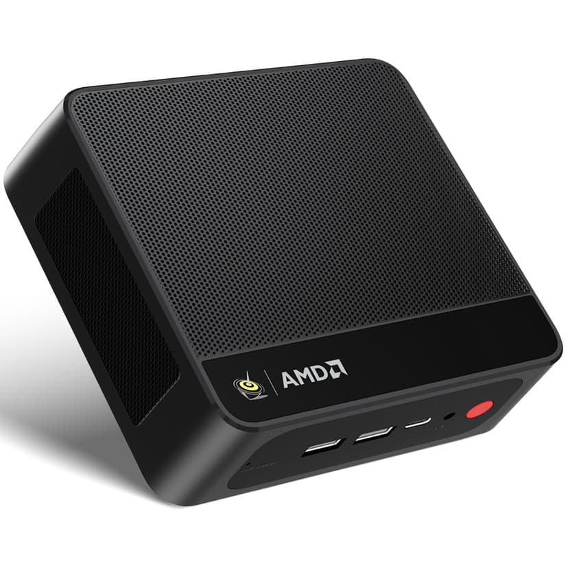 Beelink SER5 MAX Mini PC,AMD Ryzen 7 7735HS(8C/16T,up to 4.75 GHz),Mini Computer 24GB LPDDR5 RAM 500GB SSD Graphics 12 core 2200 MHz,Support 4K Triple Display/HDMI+DP+Type-C/Wifi6/BT5.4/USB3.2