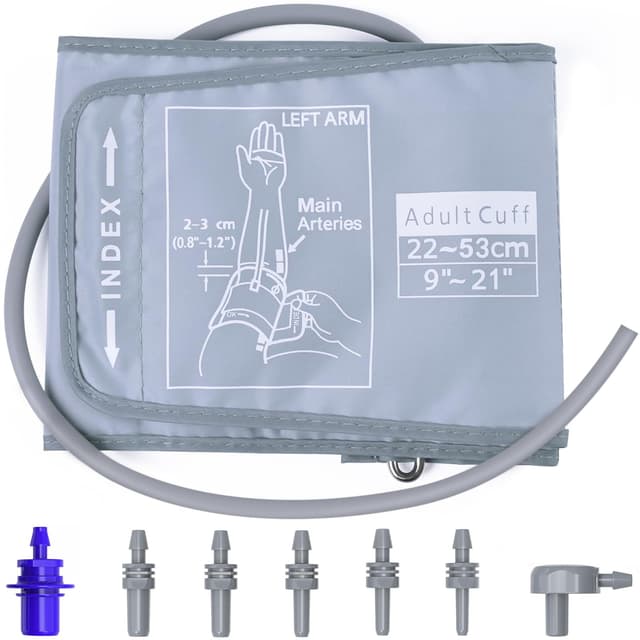 AILE Extra Large Blood Pressure Cuff : Universal 9-21" XL Blood Pressure Cuff for Big Arm, Widely Applicable to Automatic Upper Arm Blood Pressure Monitor, Adjustable, Soft, Comfortable
