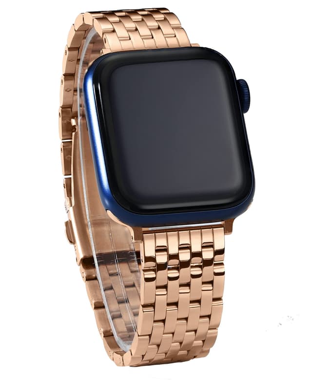 Watch Bands for Apple Watch 38mm 40mm 41mm 42mm 44mm 45mm for Women, Silver Gold Rose Gold (Rose Gold, 38mm/40mm/41mm)