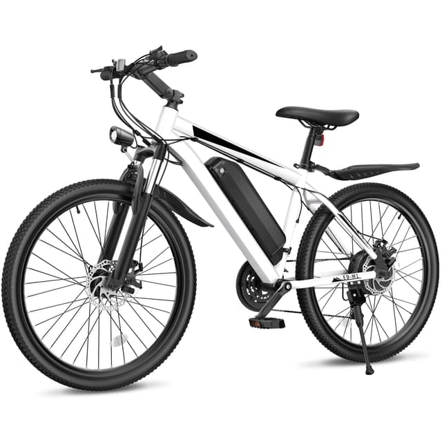 Loeook Electric Bike for Adults, 26" Ebike with 1000W Peak Motor, 21.7MPH 50Miles Electric Mountain Bike with 48V Removable Battery, Adjustable Stem, 21-Speed, Front Suspension, UL 2849 Certified