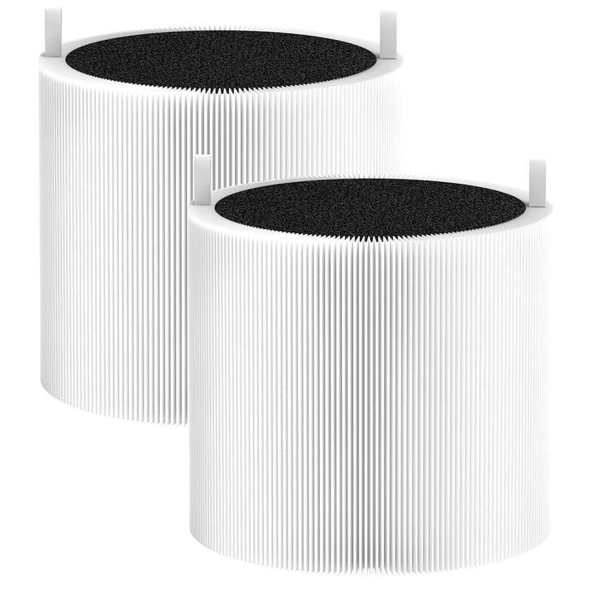 2 Pack 411i Max & 411a Max Replacement Filter Compatible with Blue Pure 411i Max & 411a Max Air Purifiers, Ture HEPA & Activated Carbon Filter, White
