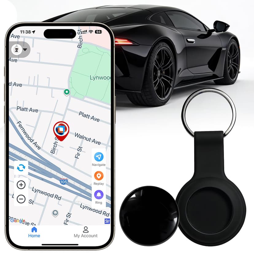 GPS Tracker for Vehicles, No Subscription Location Tracking Device, No SIM Card Required, No Monthly Fee, Magnetic GPS Tracker for Car, Kids’ Belongings, Pets, Elderly Items