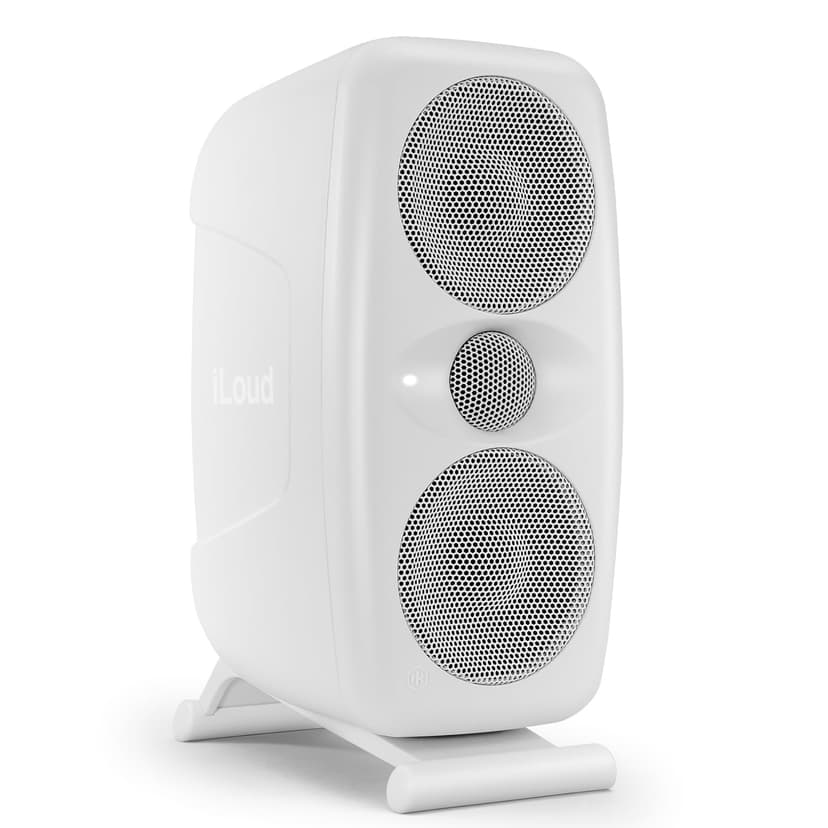 IK Multimedia iLoud MTM MKII White (Single) Compact Studio Monitor with Built-in ARC Room Correction, 100W RMS high-Performance Desktop Speaker, Computer Speakers and pc Speakers use and DJs