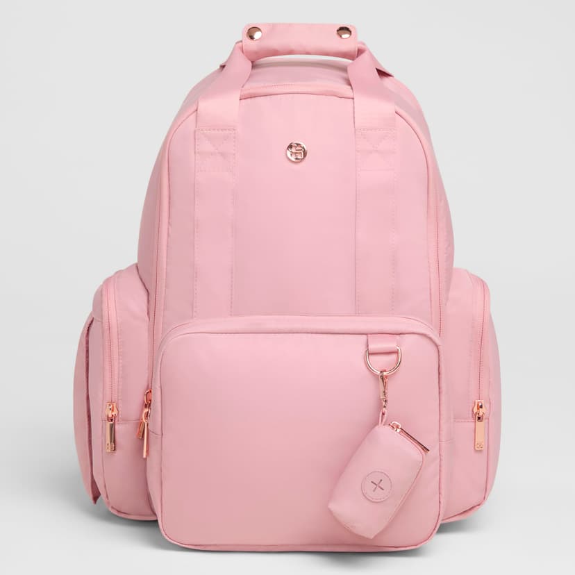 HUGGIES Unisex-adult Signature Hug Pack Diaper Backpack, Bridal Rose, One Size