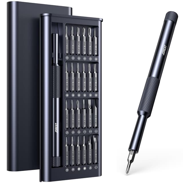 JOREST 25-IN-1 Precision Screwdriver Set, Mini Repair Tool Kit with Torx for Macbook, Computer, Laptop, iPhone, PS5, Xbox, Switch, Glasses, Watch, Ring Doorbell, Electronic, Small Gift Gadget for Men