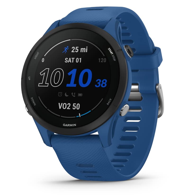 Garmin Forerunner® 255, GPS Running Smartwatch, Advanced Insights, Long-Lasting Battery, Tidal Blue